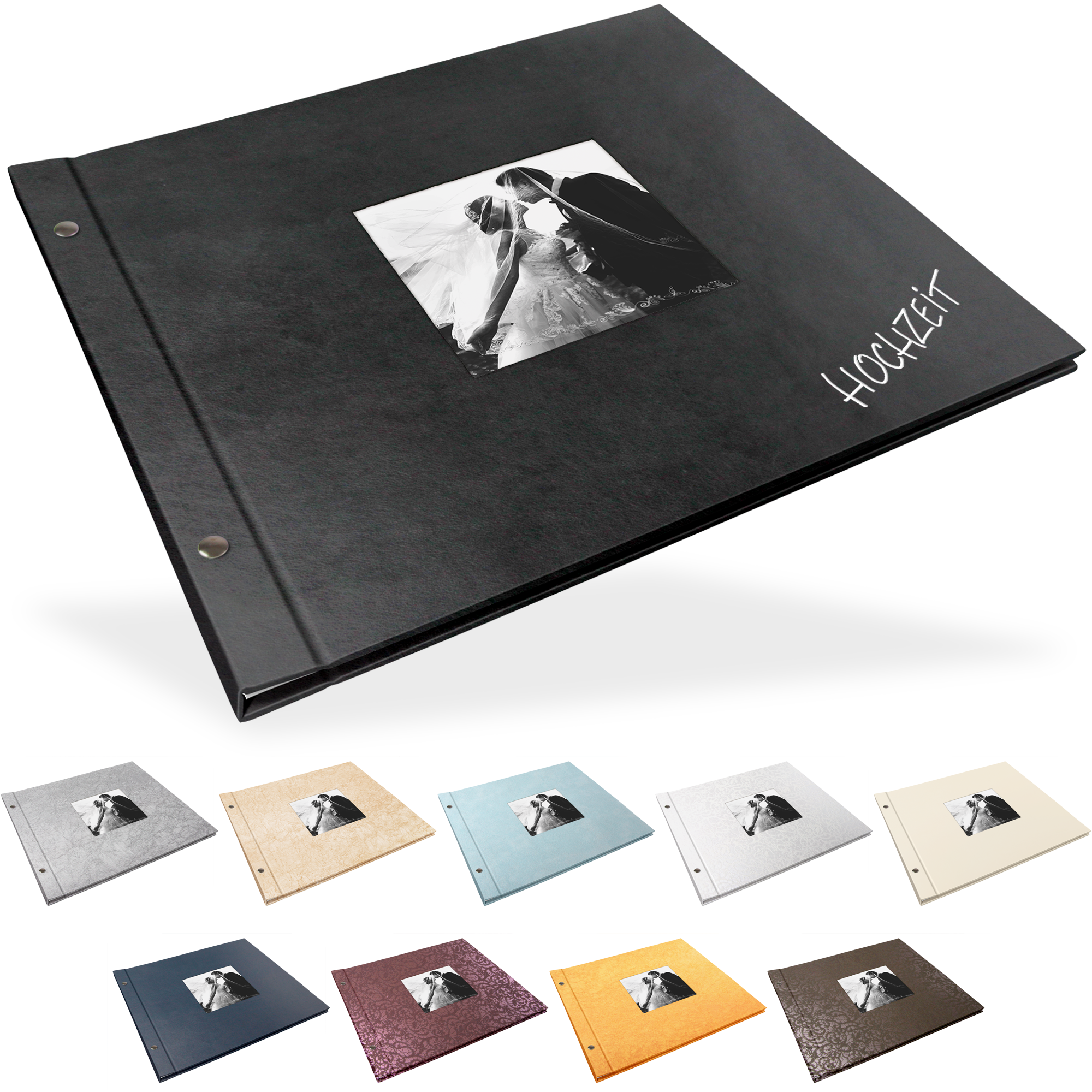 TAD-LW-3732-S Portraitalbum Comfort-Line 37 x 32 cm, Weiß, mit Bildausschnitt Portraitalbum Comfort-Line 37 x 32 cm, Weiß, mit Bildausschnitt