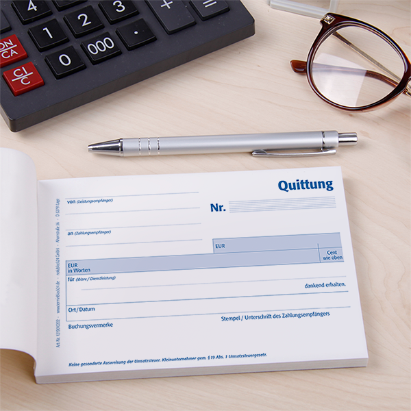 Quittungsblock Kleinunternehmer Standard - 3er Pack Quittungsblock Kleinunternehmer Standard - 3er Pack