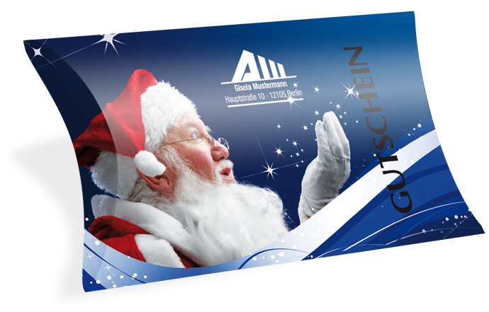 1231010249 Gutscheinkarte Etui "Santa" individuell Gutscheinkarte Etui "Santa" individuell