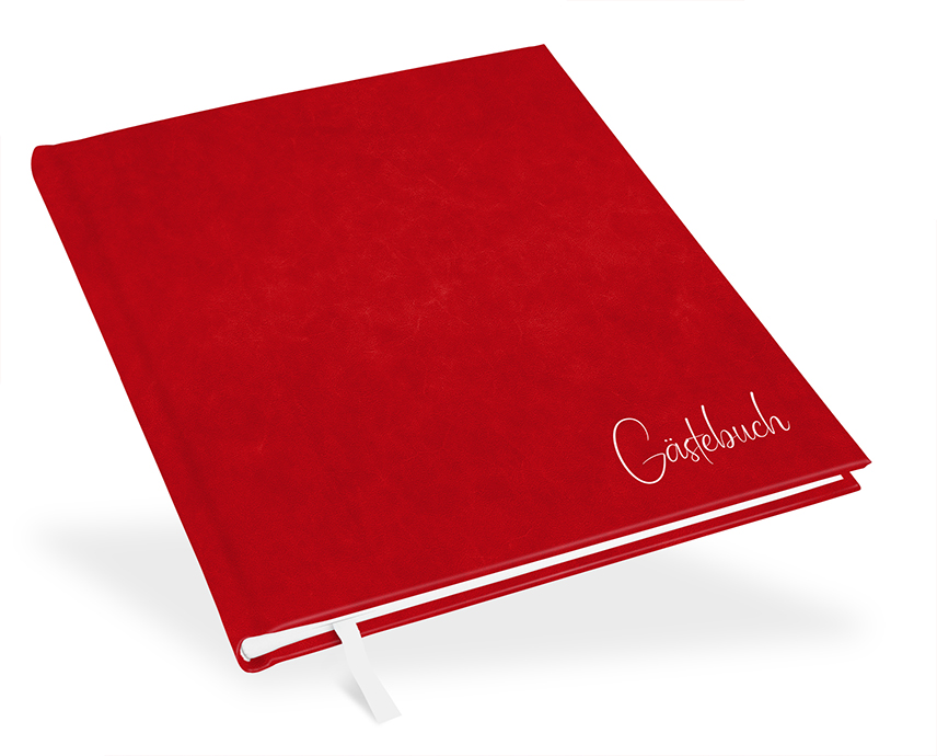 GB-21213-T Gästebuch Taufe Rot Gästebuch Taufe Rot