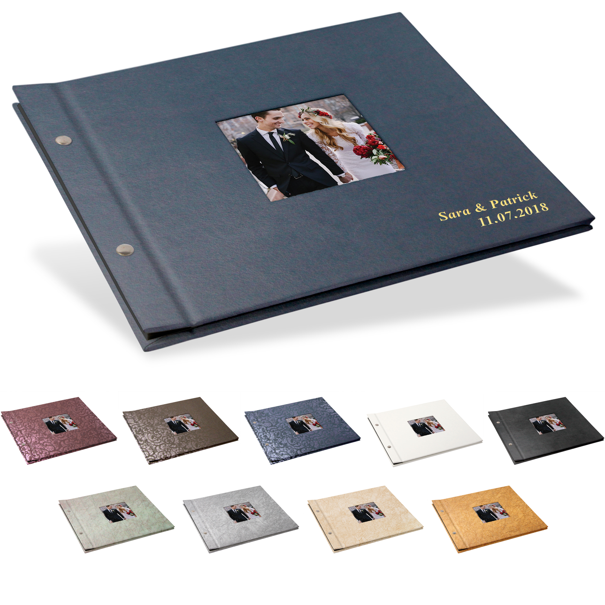 TLD-LS-2825-PARE Portraitalbum Trend-Line, Format 28 x 25 cm, mit Bildausschnitt, Schwarz Portraitalbum Trend-Line, Format 28 x 25 cm, mit Bildausschnitt, Schwarz