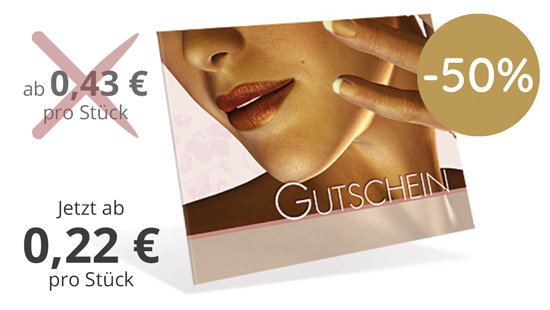 Gutschein-Klappkarten "schöner Abend"