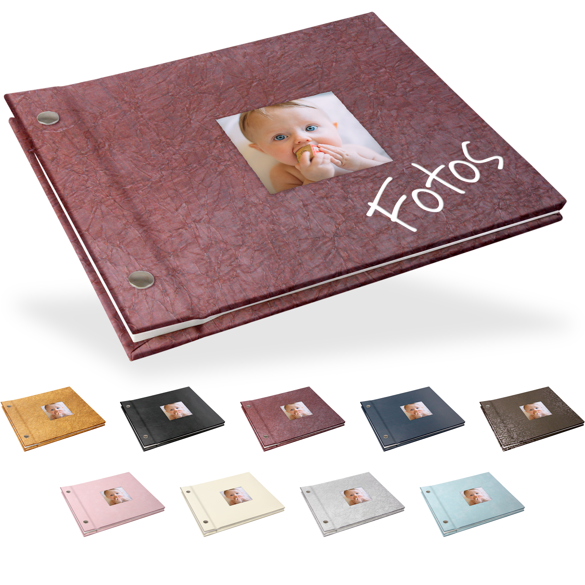 TLD-LW-1616 Portraitalbum Trend-Line, Format 19 x 17 cm, mit Bildausschnitt, Weiß Portraitalbum Trend-Line, Format 19 x 17 cm, mit Bildausschnitt, Weiß