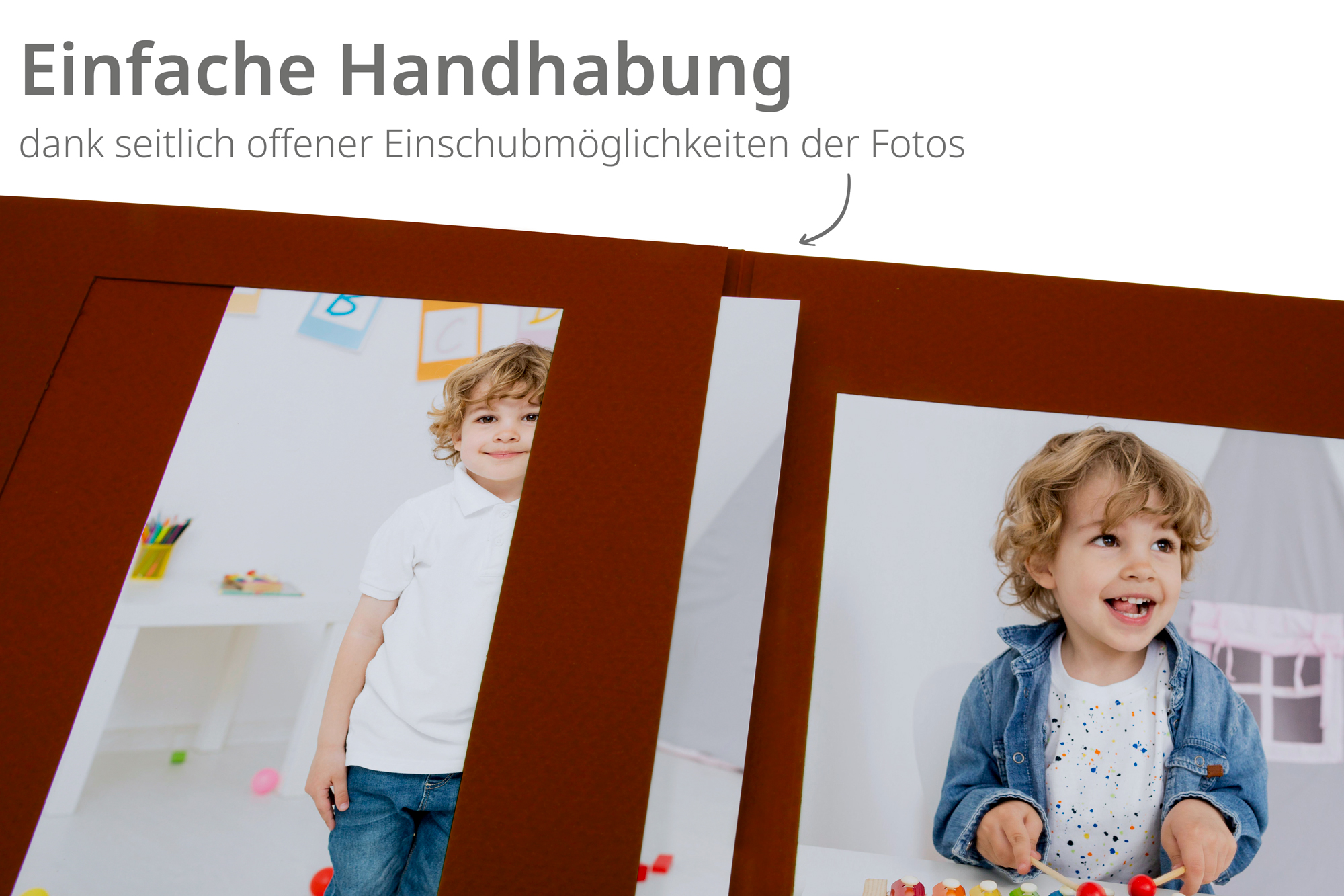 25 Stück Fotografen Fotomappe 3-teilig, Merida Bordeaux, für Bilder im Format 13x18 cm