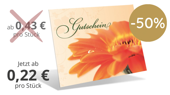 Gutschein-Klappkarten "Frühlingsduft"