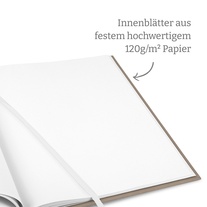 Gästebuch Hochzeit Taupe