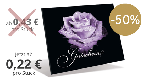 Gutschein-Klappkarten "Mitternachtstau"