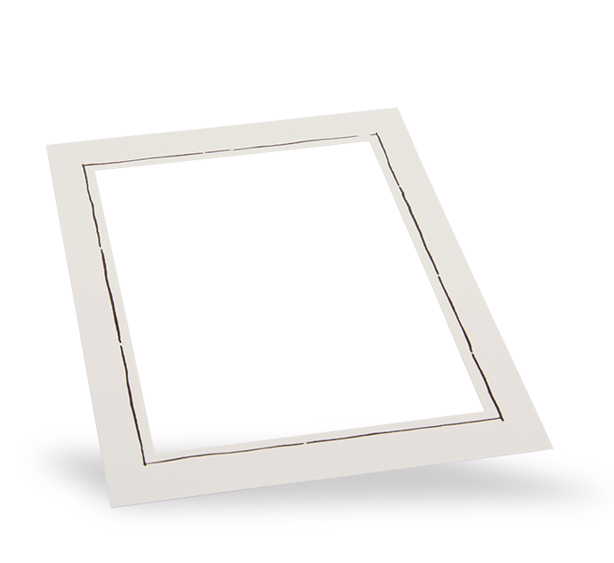 Endlosleporello Leinen Schwarz/Leinen Weiß "Neue Linie Schwarz"für Bilder 13 x 18 cm (15,6x21,4cm)