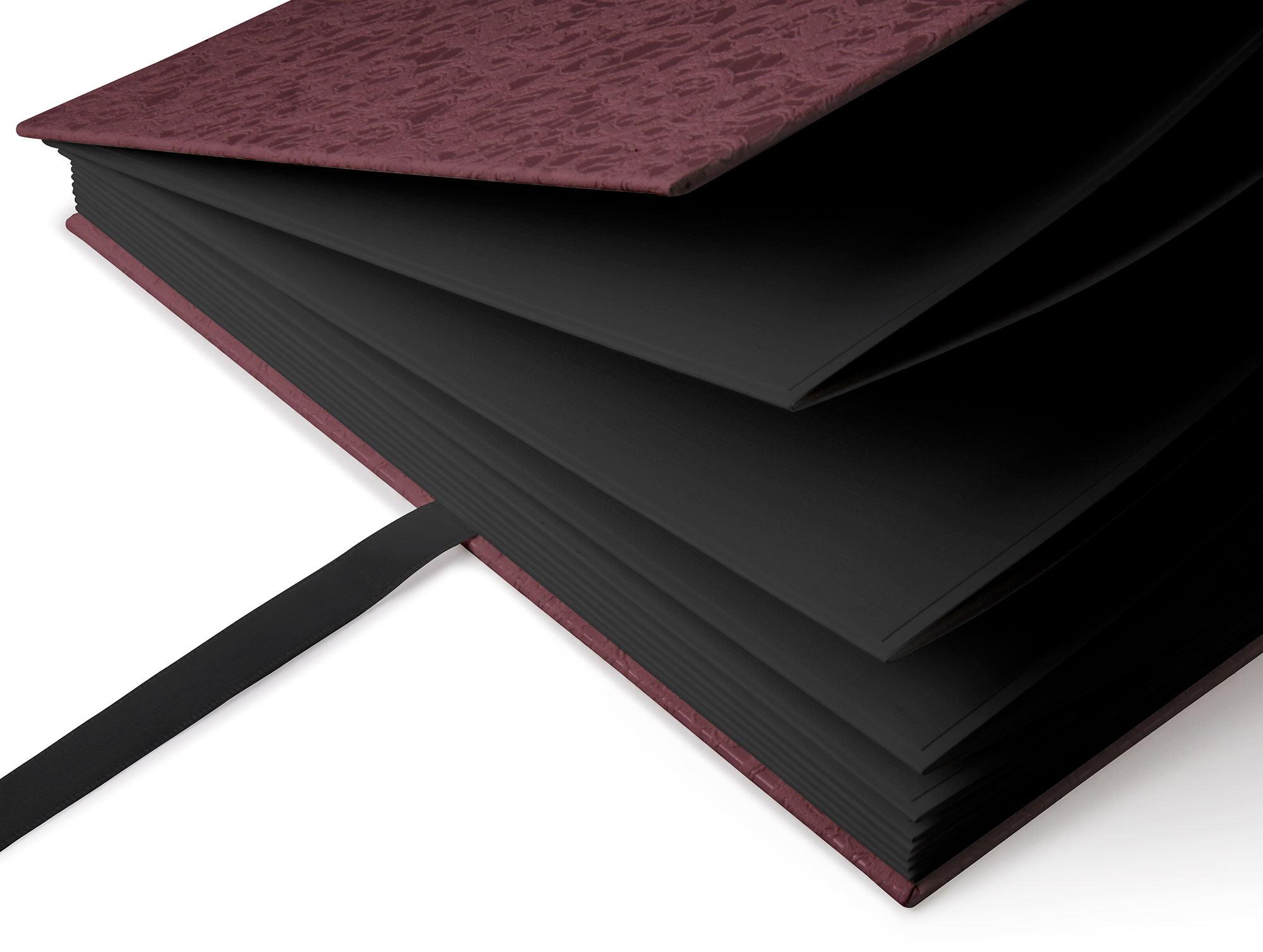 Leporello-Mappe 21,5 x 21,5 cm, Leinen Schwarz, für Bildformate 13 x 18 cm, ohne Fensterstanzung Leporello-Mappe 21,5 x 21,5 cm, Leinen Schwarz, für Bildformate 13 x 18 cm, ohne Fensterstanzung