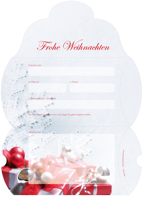 Gutscheinkarte Etui "Eisblume" Gutscheinkarte Etui "Eisblume"