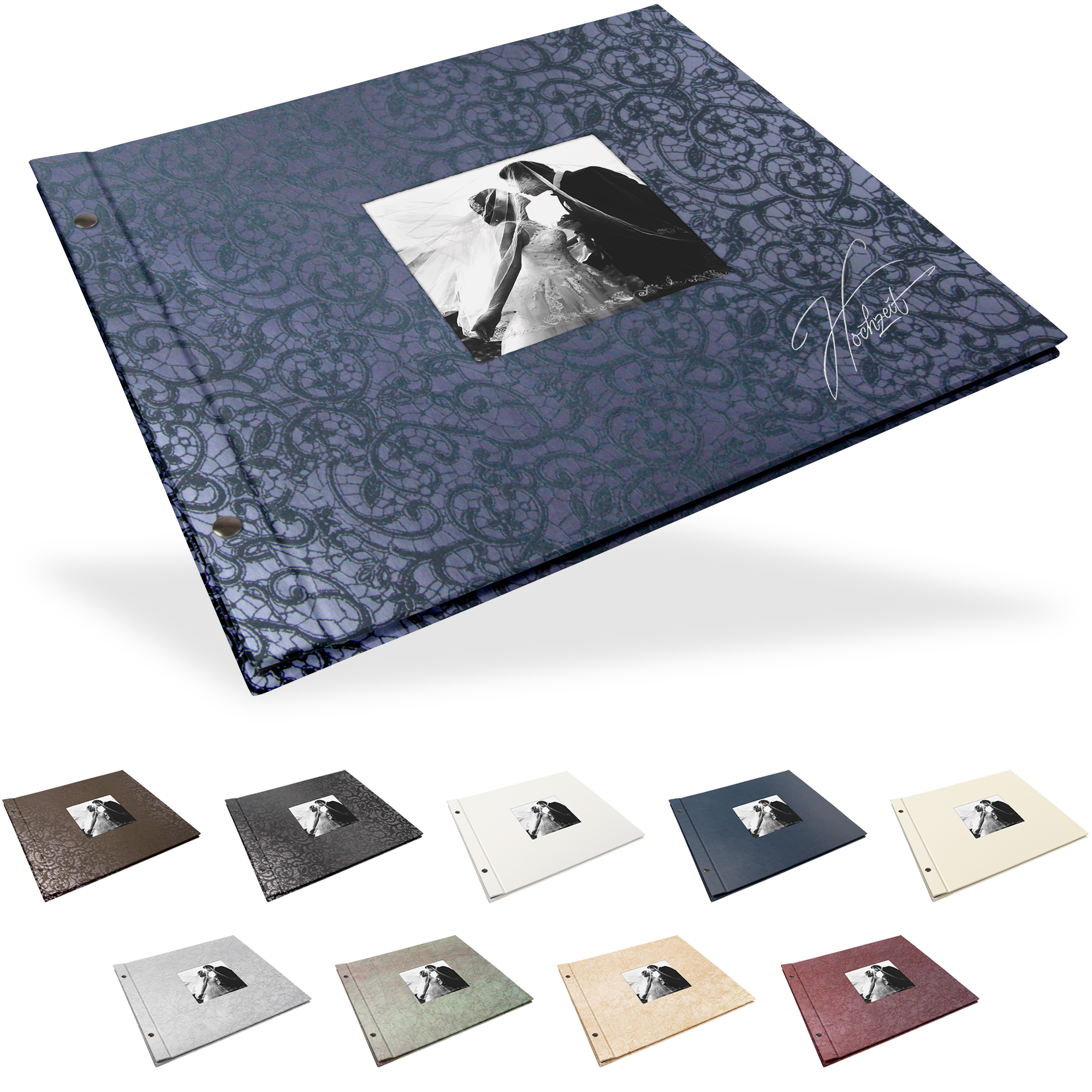 TLD-LS-3732-S Portraitalbum Trend-Line, Format 37 x 32 cm, mit Bildausschnitt, Schwarz Portraitalbum Trend-Line, Format 37 x 32 cm, mit Bildausschnitt, Schwarz