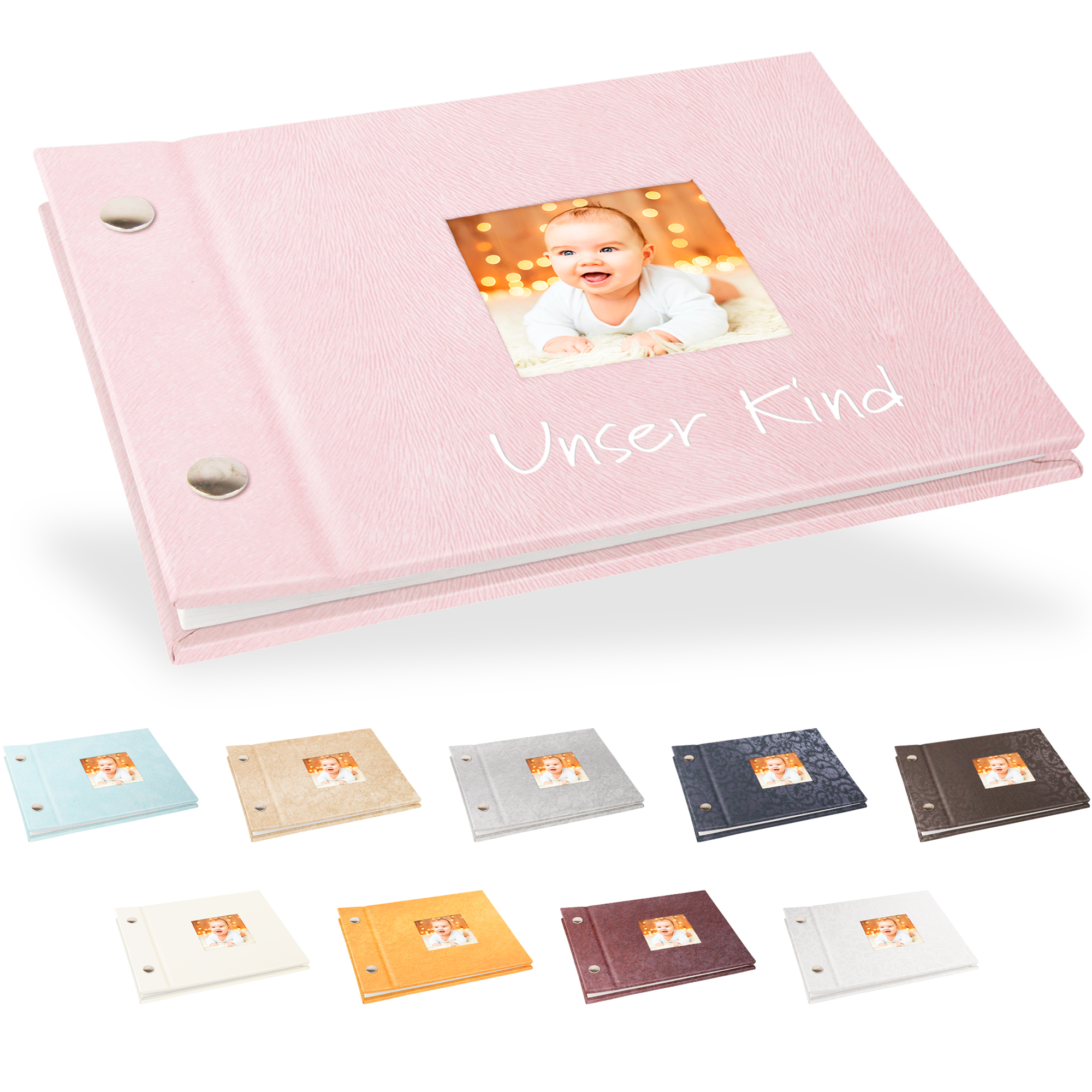 TLD-LW-1313 Portraitalbum Trend-Line, Format 16 x 13 cm, mit Bildausschnitt, Weiß Portraitalbum Trend-Line, Format 16 x 13 cm, mit Bildausschnitt, Weiß
